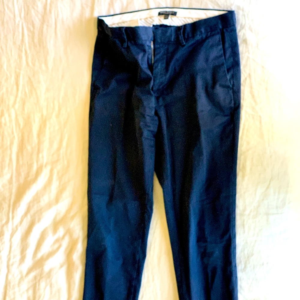 Blue chino pants from Banana Republic
